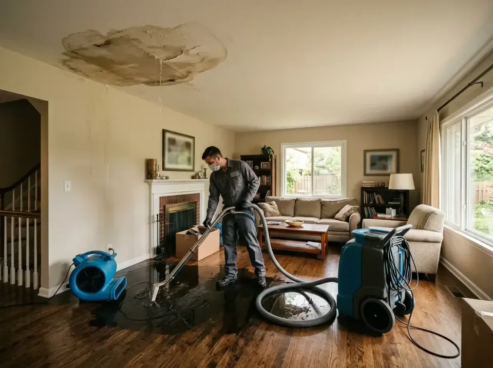attic-pipe-burst-ceiling-drip-008 — frequently asked questions, Water Damage Restoration & Carpet Care in Kings Park, VA